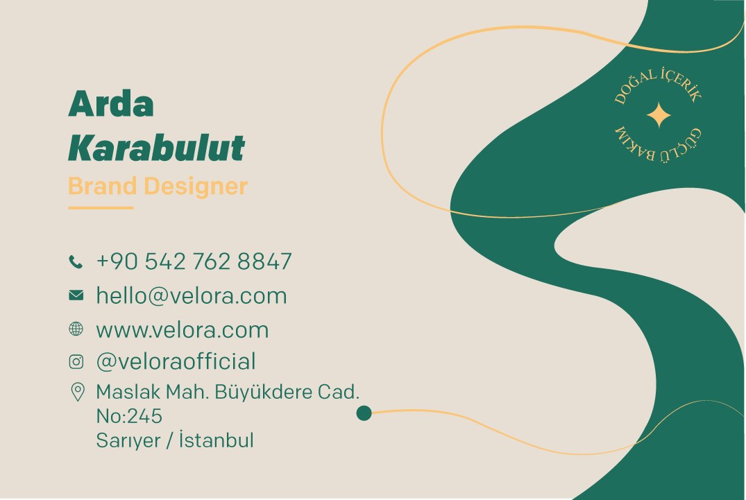 Velora kurumsal kimlik tasarımı