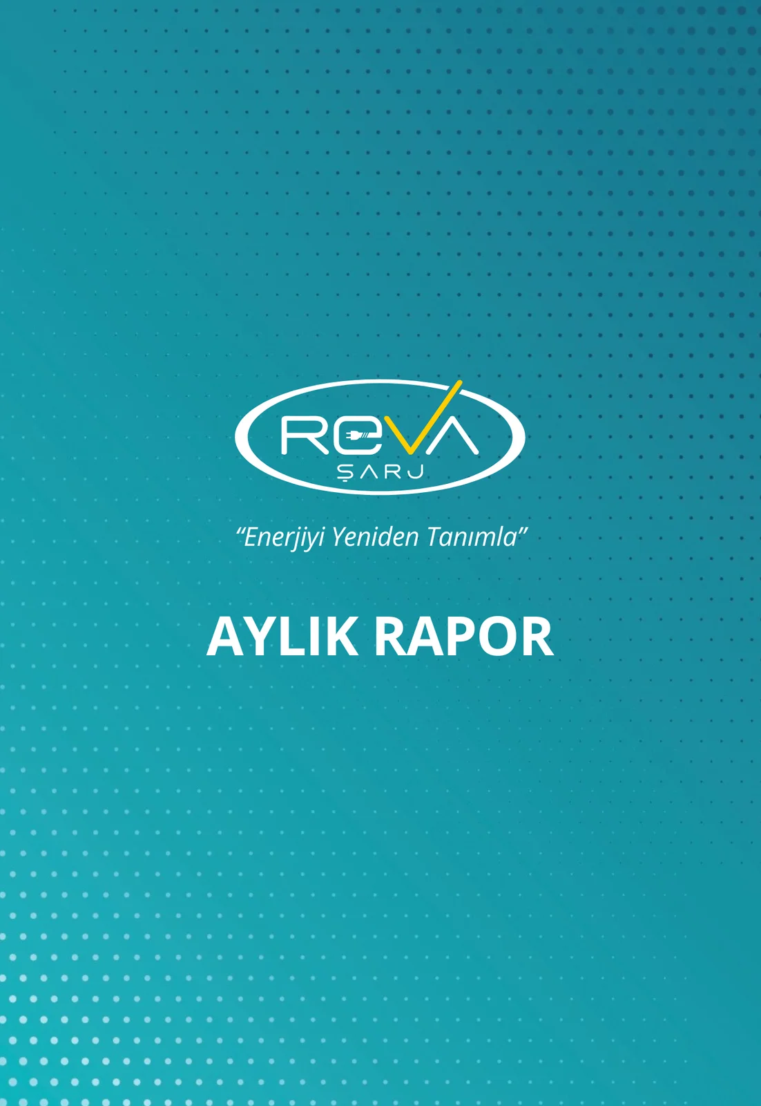 RevaŞarj corporate report cover design